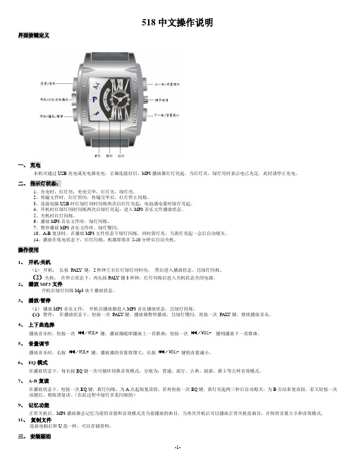 518中文操作说明