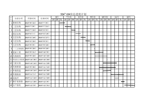 各房总进度计划表