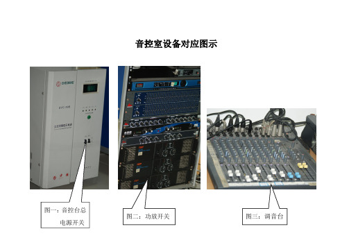 音控室设备对应图示