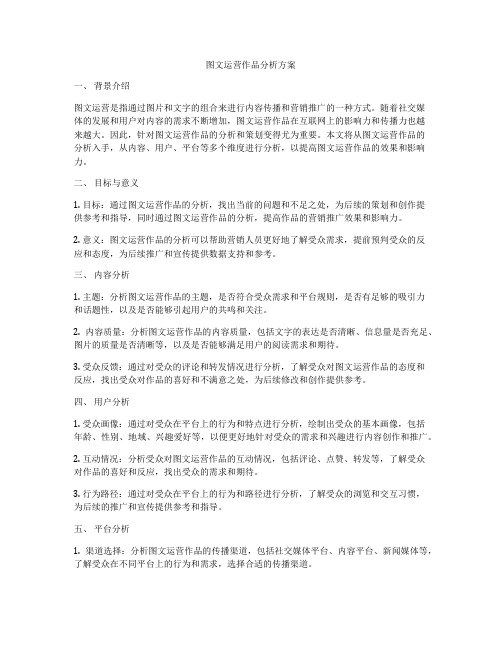 图文运营作品分析方案