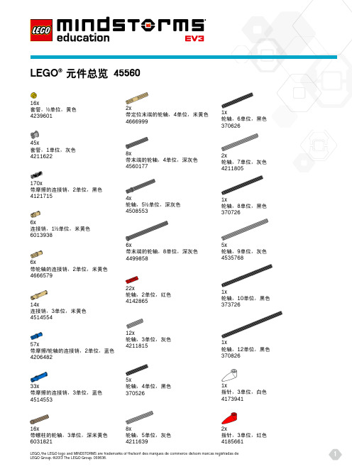 ev3  教具名称