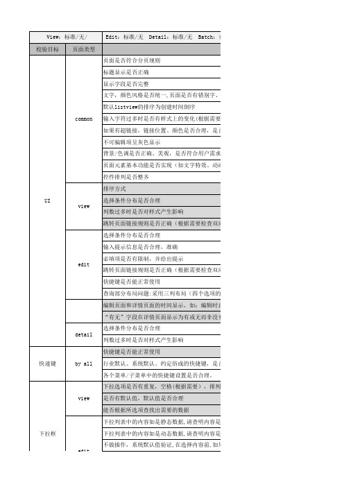 UI通用测试用例