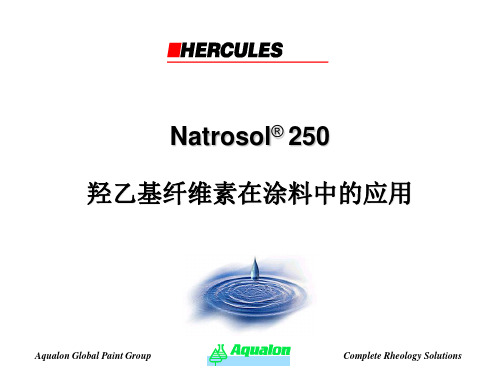 Natrosol羟乙基纤维素在涂料中的应用