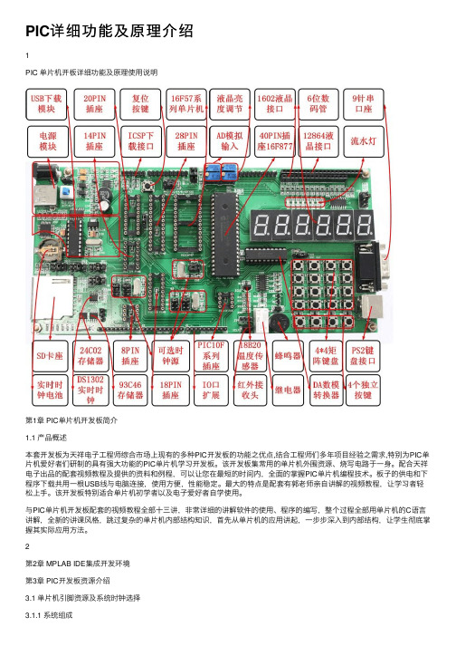 PIC详细功能及原理介绍