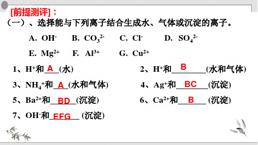 2022年中考化学二轮复习酸碱盐的除杂专题 课件