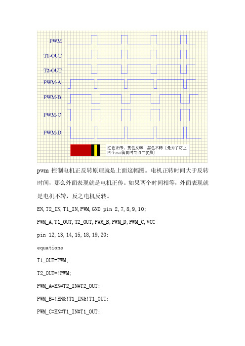 pwm控制电机正反转原理就是上面这幅图电机正转时间大于...