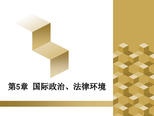 国际市场营销学 国际政治、法律环境