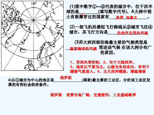 2018届高三地理二轮复习---世界地理专题复习课件 (共21张PPT)