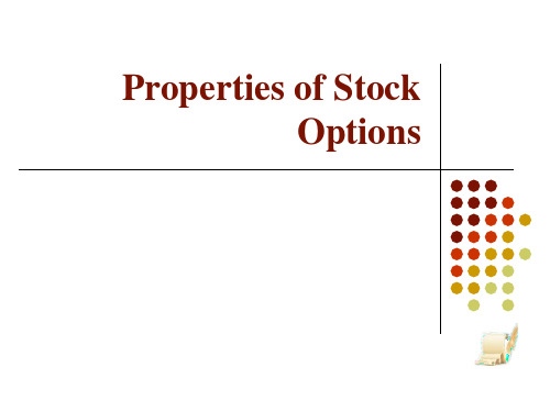 Properties of Stock Options