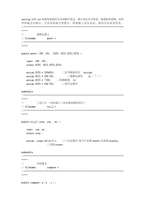 verilog文档