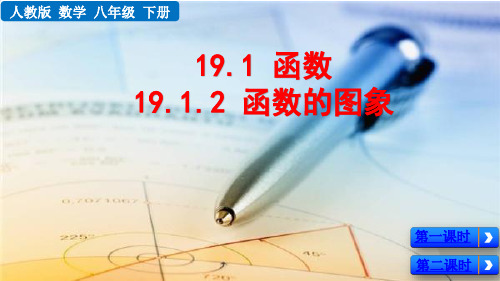 人教版八年级下数学19.1.2函数的图像优质课件