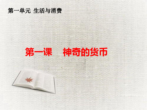 高中政治人教版必修一经济生活1.1揭开货币的神秘面纱(共19张PPT)