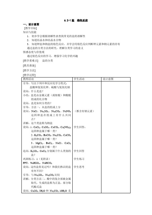 沪教版九年级下册初中化学《6.常用的金属和盐 6.2盐和肥料 焰色反应》_0