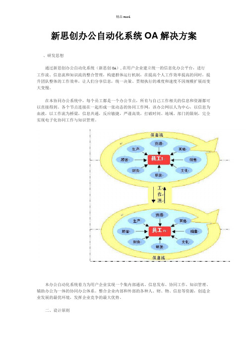 新思创办公自动化系统OA解决方案优选