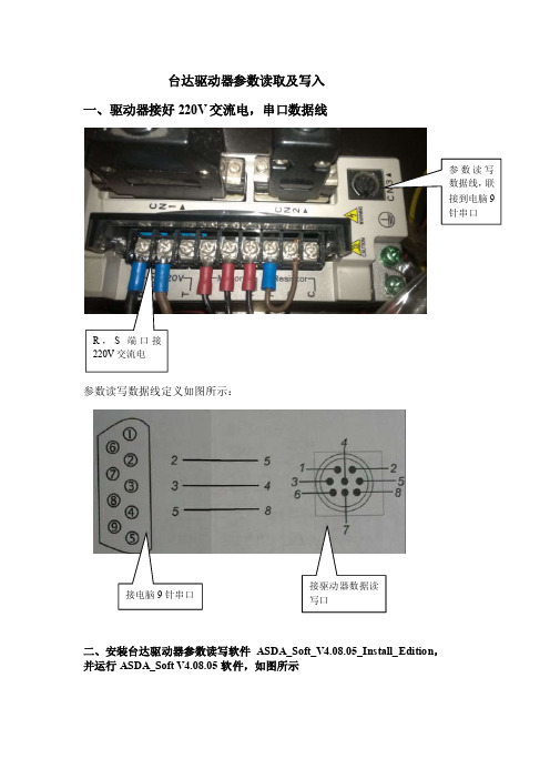 台达驱动器参数读取及写入