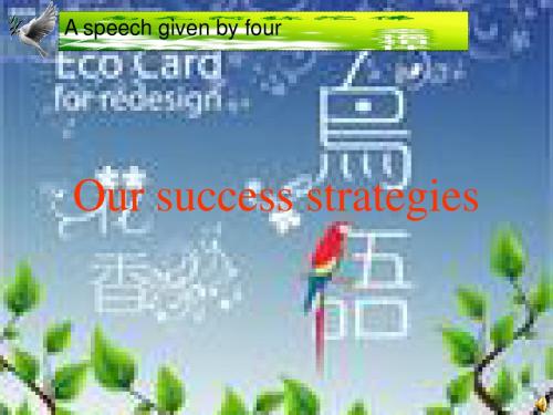 Our success strategies