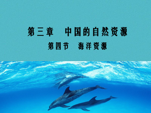 2020学年八年级地理上册 3.4 海洋资源课件 (新版)粤教版