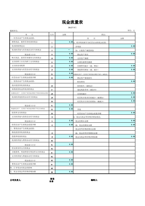 审计用标准财务报表 模板 现金流量表 资产资产负债表 利润表 带公式