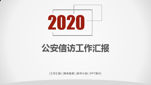 公安信访工作汇报