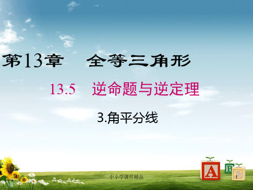 【华师大版】八年级上册数学13.5.3 角平分线PPT课件