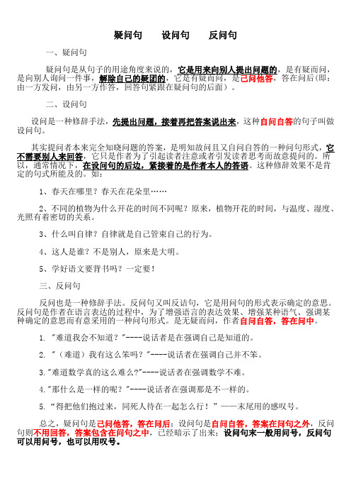 疑问句__设问句__反问句