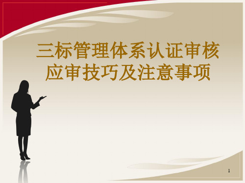 三标管理体系认证审核应审技巧及注意事项