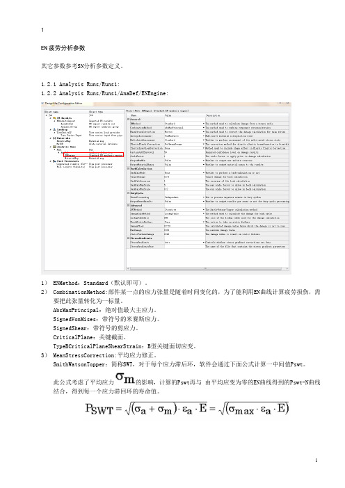 Ncode EN疲劳耐久参数