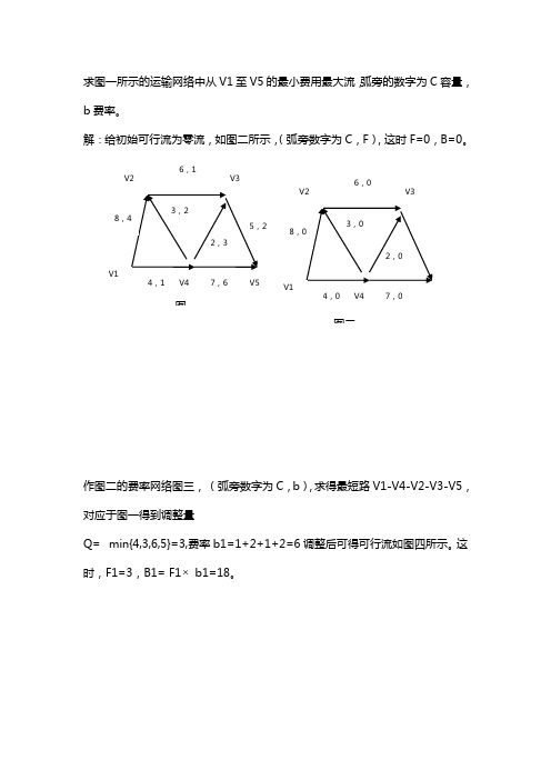 最小费用最大流问题