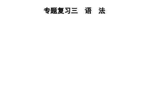 人教版七年级英语上册课件：专题复习三 语 法(共38张PPT)