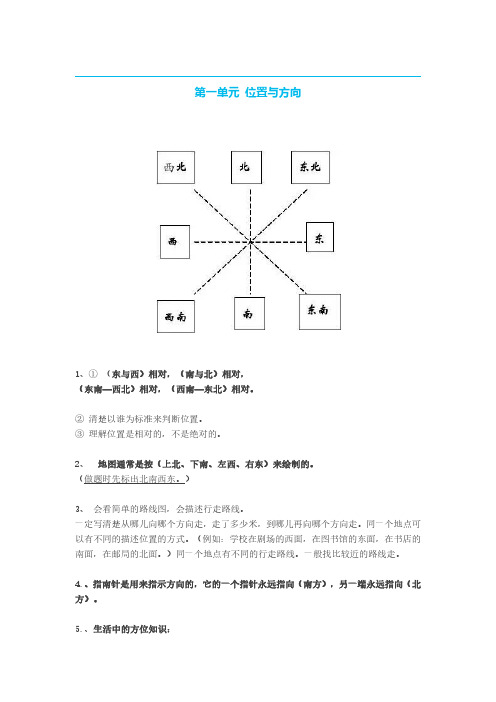 人教版小学三年级数学下册知识点预习