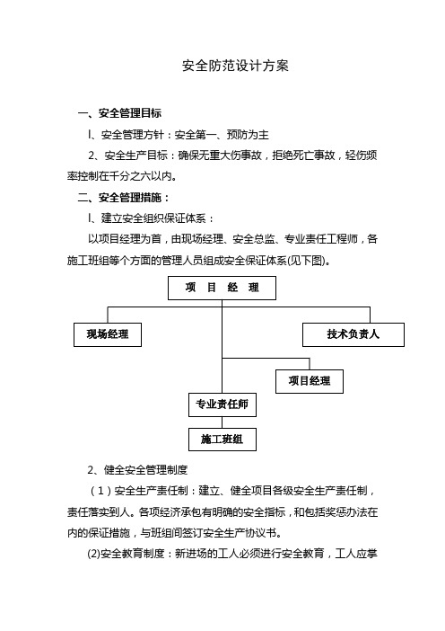 安全防范设计方案