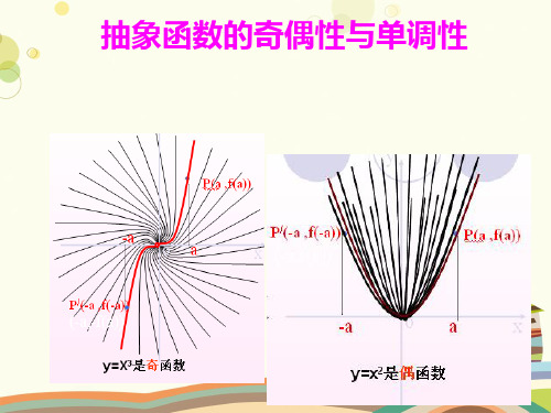 抽象函数的奇偶性与单调性-完整版课件