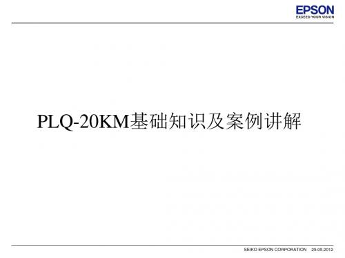 EPSON-PLQ-20KM_客户化案例培训资料-New2