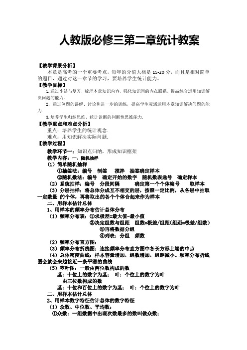 人教A版高中数学必修3《二章 统计  复习参考题》优质课教案_16