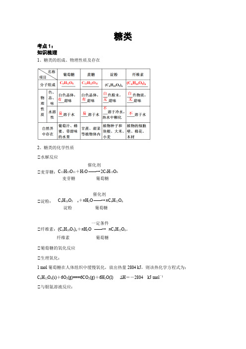 高一下苏教版2019专题8第二单元食品中的有机物糖类附课后作业及答案