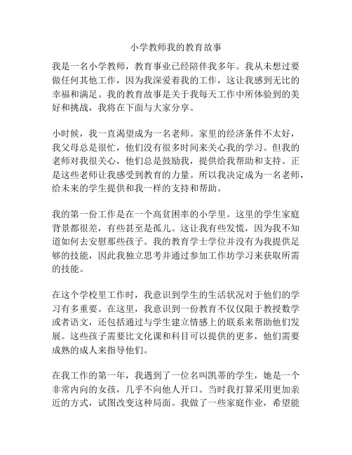 小学教师我的教育故事