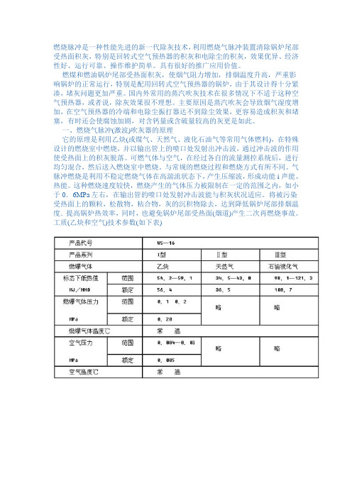 燃烧脉冲是一种性能先进的新一代除灰技术