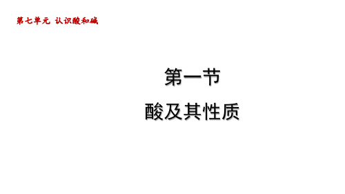 第一节 酸及其性质 课件-鲁教版化学九年级下册(2024)