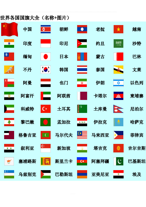 世界各国国旗大全