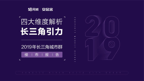 2019 长三角城市群楼市报告