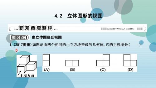华师大版七年级上册数学作业课件:4.2 立体图形的视图(共14张PPT)