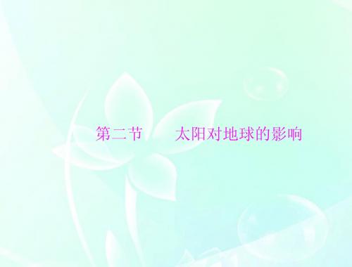 《随堂优化训练》2012年高中地理 第一章 第二节 太阳对地球的影响 中图版必修1