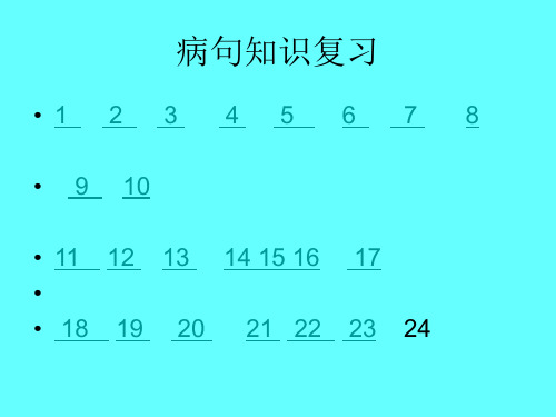 病句复习专项