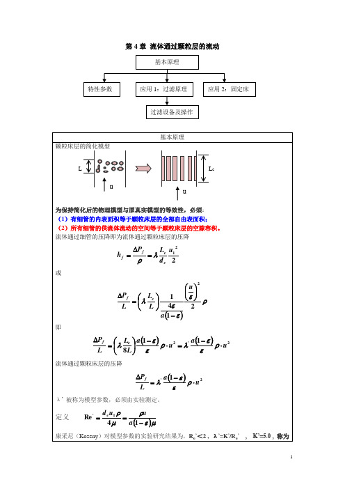第4章流体通过颗粒层的流动