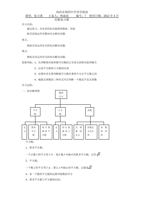 实数复习课