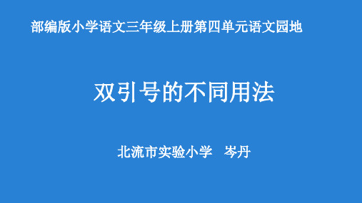 双引号的不同用法