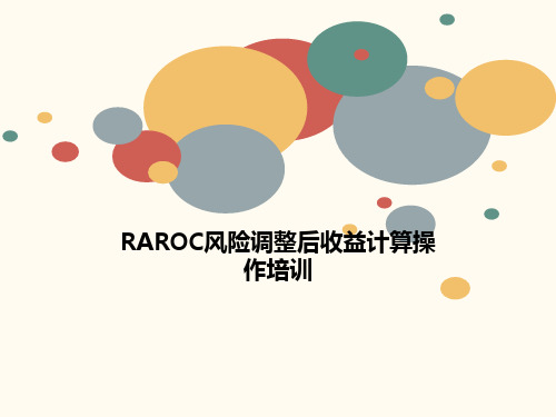 RAROC风险调整后收益计算操作培训