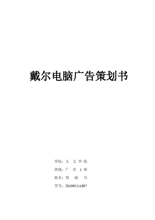 某电脑广告策划书.docx