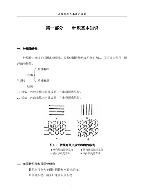 大圆机操作培训教材