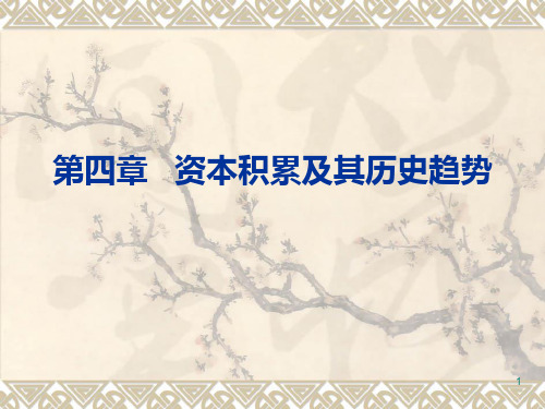 37政治经济学 第四章资本积累及其历史趋势PPT课件